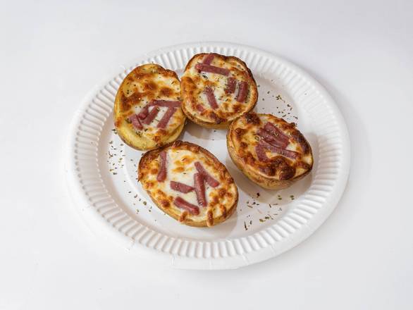 Potato Skins with Cheese and Ham