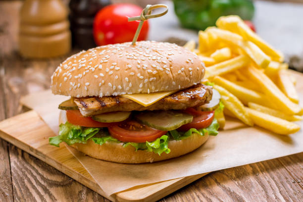 Mama Pollo Grill Chicken Burger with Chips